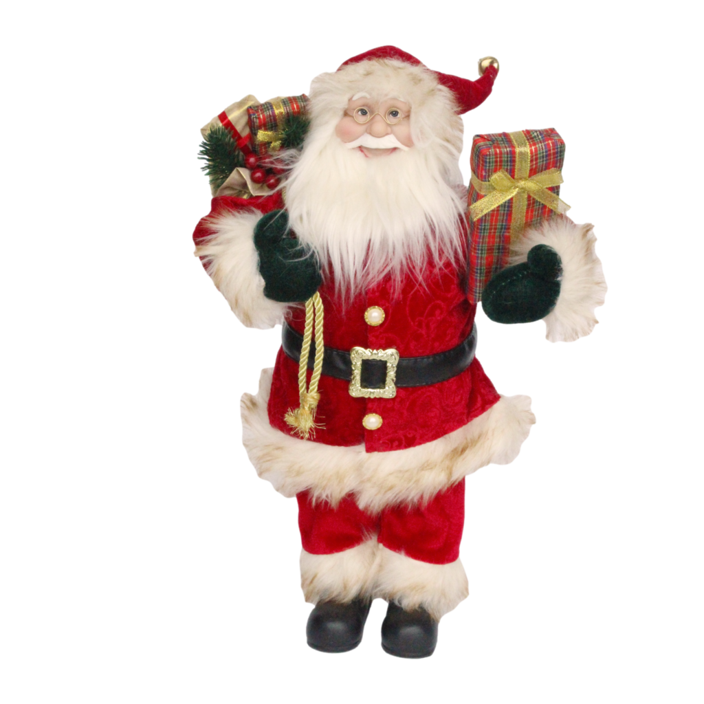 Deep Red Suit Santa - Christmas Heirloom Company