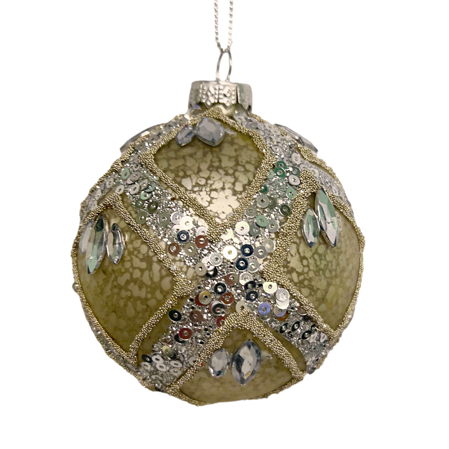 Diamond Pattern Ball Christmas Heirloom Company