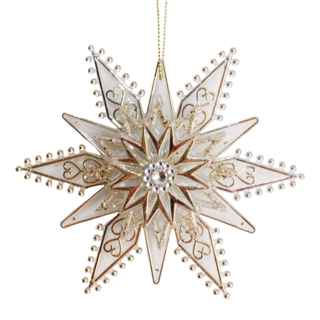 Star Burst with Glitter Christmas Heirloom Company