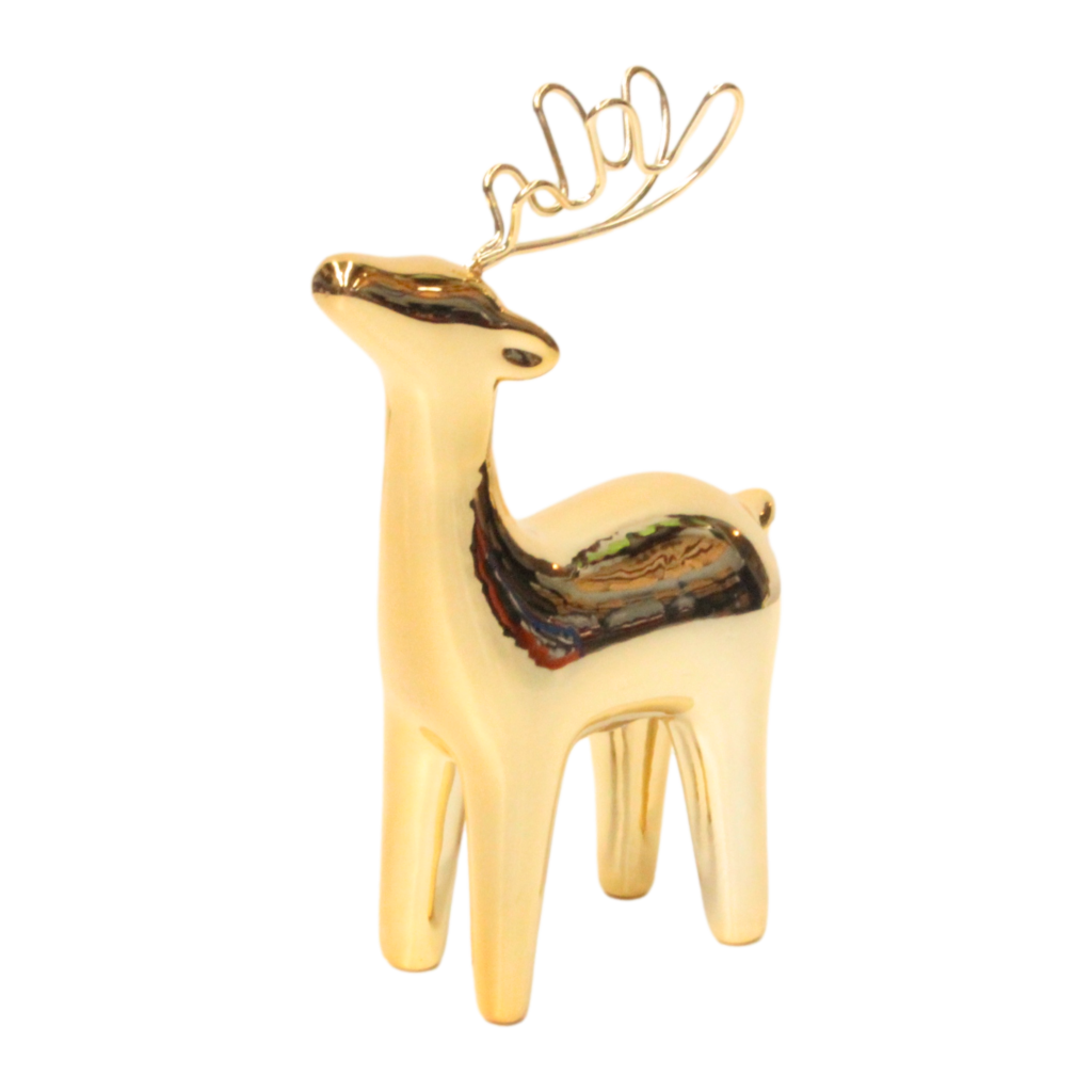 Gold Reindeer (17cm) - Christmas Heirloom Company