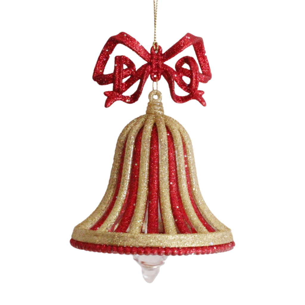 Glittered Bell Christmas Heirloom Company