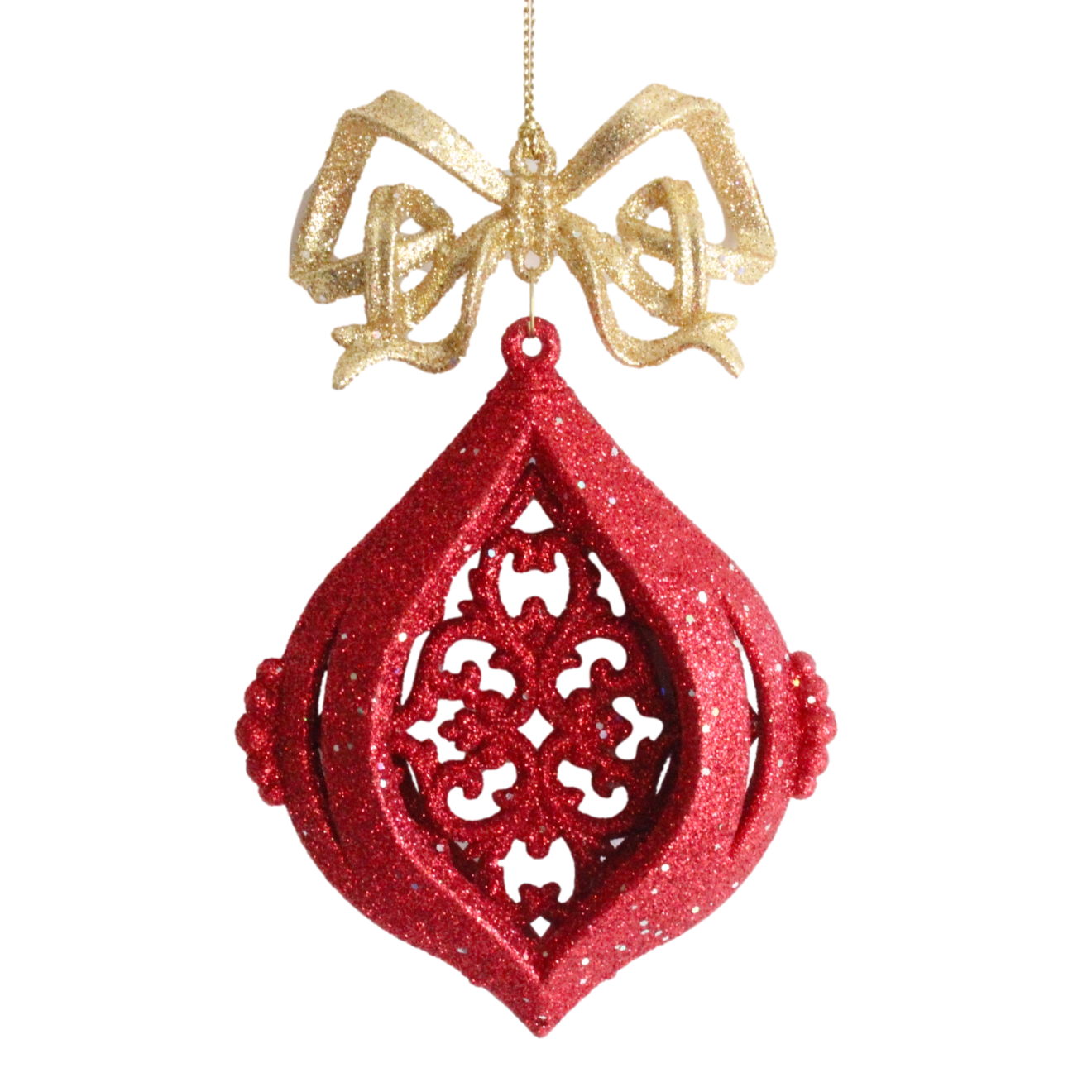 Red Teardrop With Bow Christmas Heirloom Company 3d-computer-parts-un-logo-stable-diffusion-online