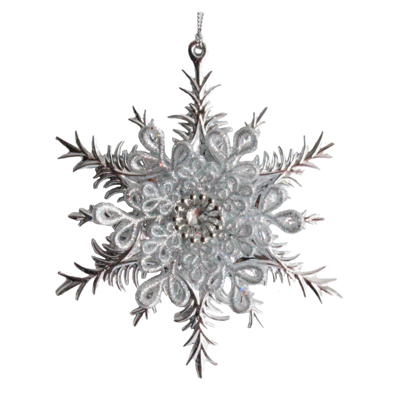 Silver Snowflake Christmas Heirloom Company