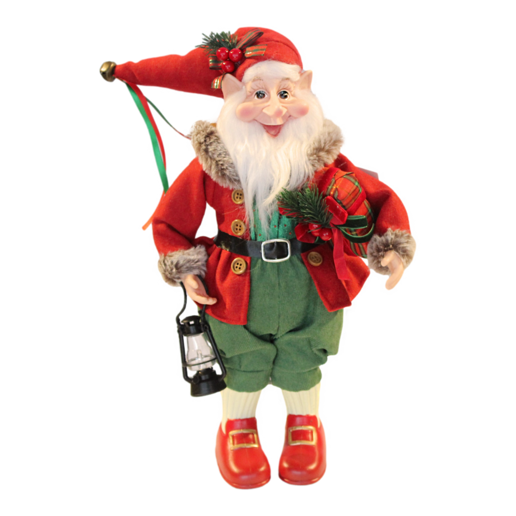 Elf With Lantern And Gift Christmas Heirloom Company size-guides