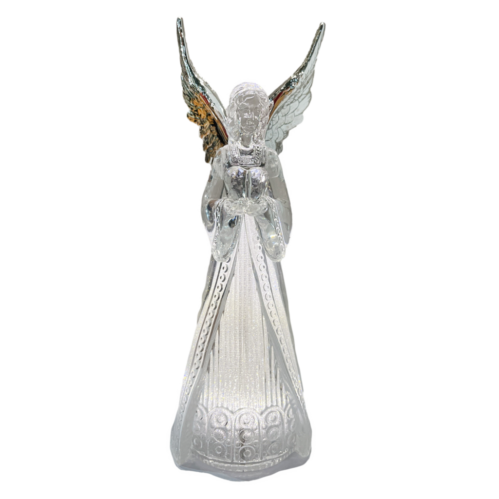 Acrylic Angel with Heart - Christmas Heirloom Company