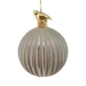 Ribbed Ball with Bird