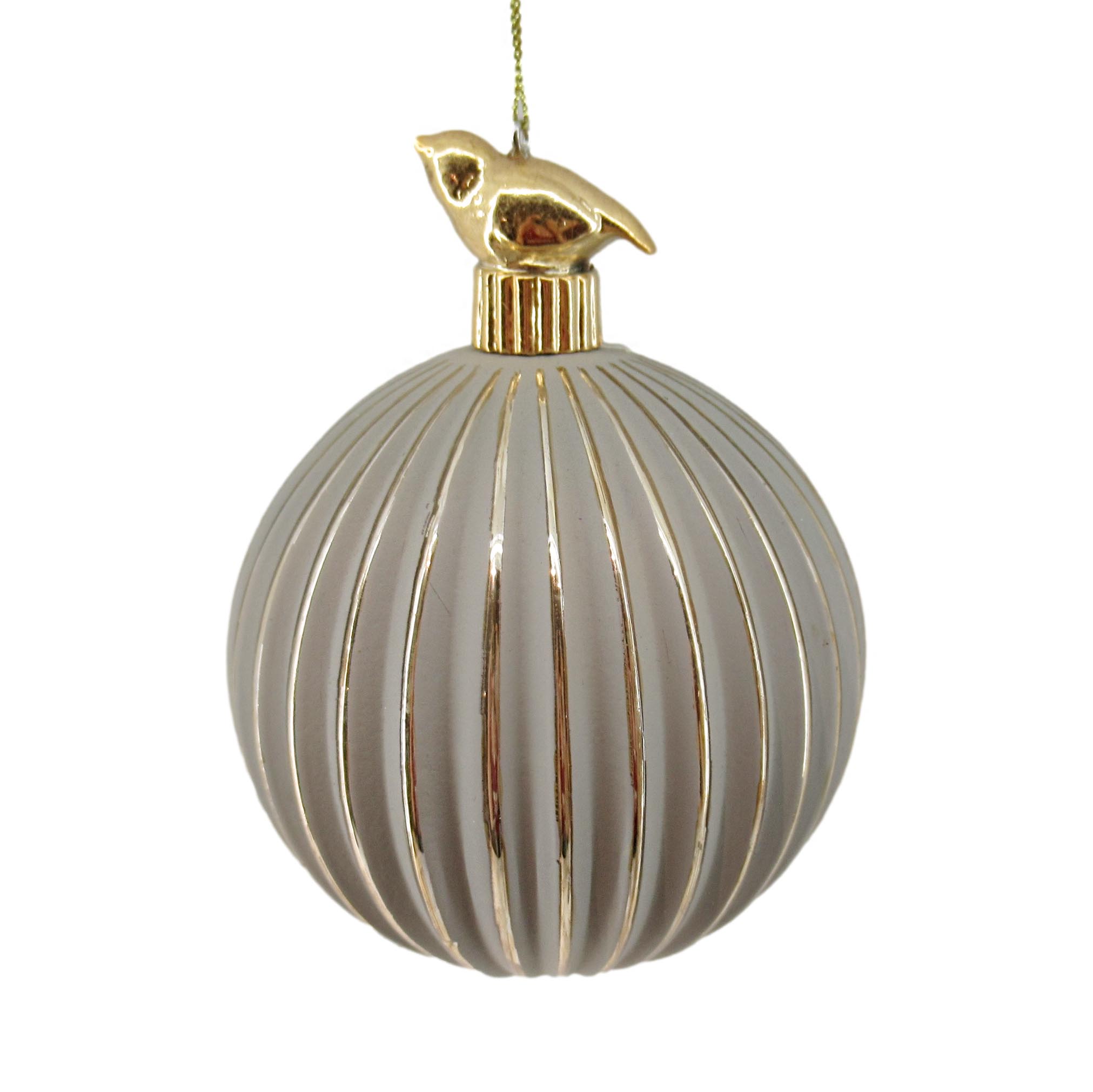 Ribbed Ball with Bird