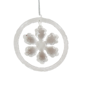 Disk with hanging Snowflake
