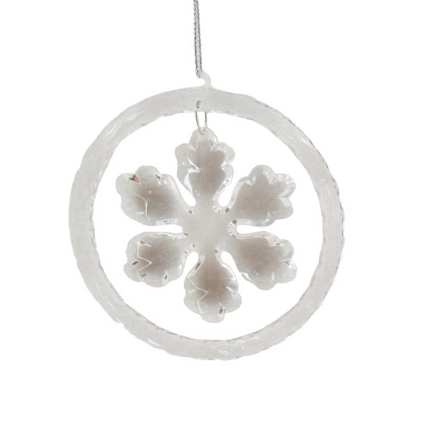 Disk with hanging Snowflake
