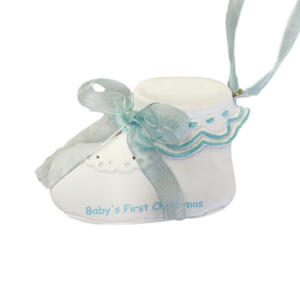 Baby Shoe (Blue Ribbon)