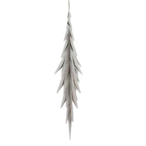 White Feather Look Finial