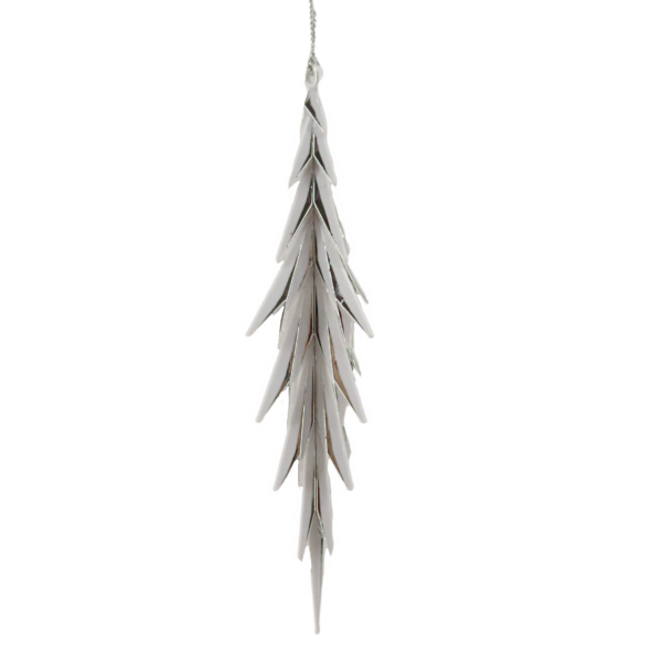 White Feather Look Finial
