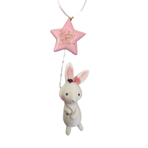 Rabbit & Pink Star Balloon