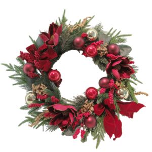 Magnolia & Bauble Wreath