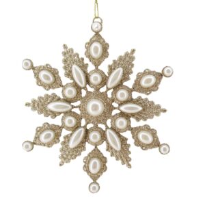 Snowflake with Pearls