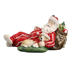 Sleeping Santa & Dog