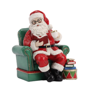 Santa Sitting in Lounge Chair