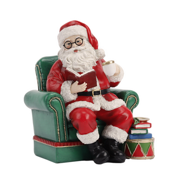 Santa Sitting in Lounge Chair