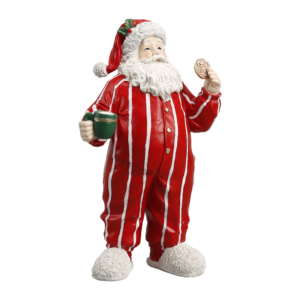 Santa in Striped PJs