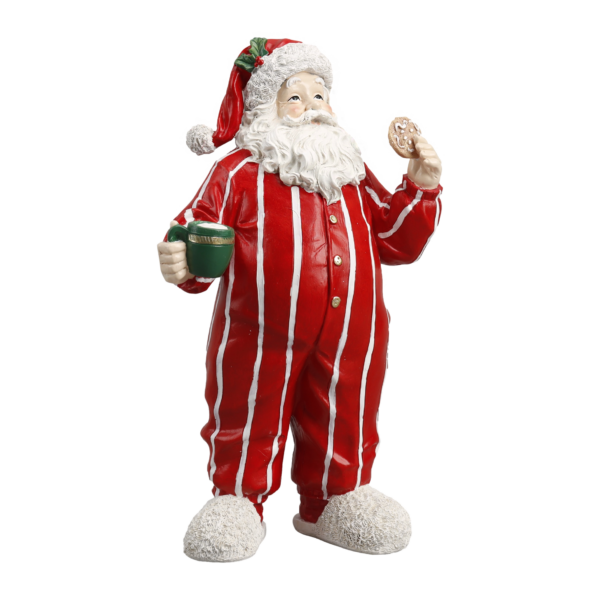 Santa in Striped PJs