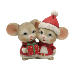 Mouse Couple with Gift