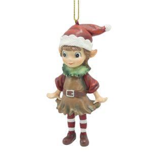 Brown Coat & Red Hat Elf