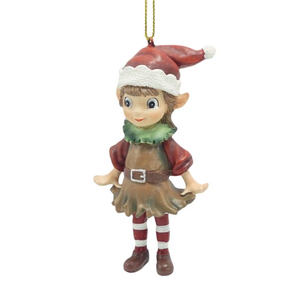 Brown Coat & Red Hat Elf