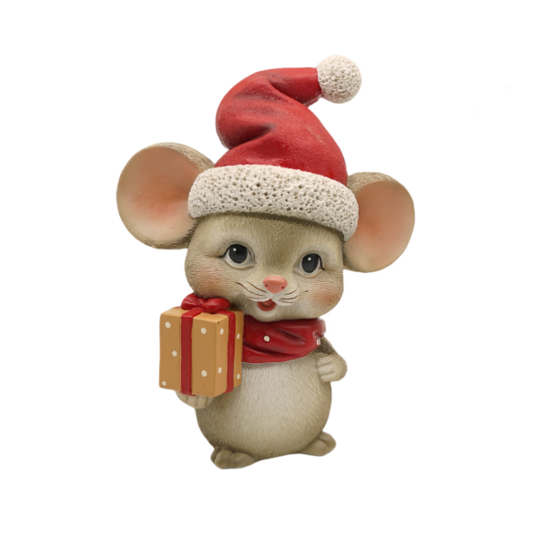 Mouse with Hat & Gift