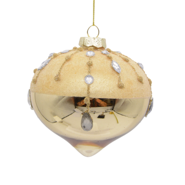 Gold Onion with Diamante