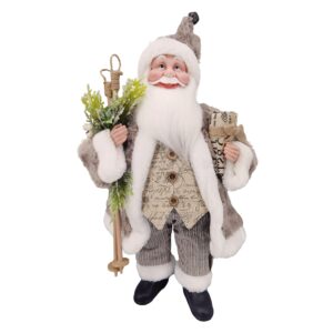 Brown Coat Santa