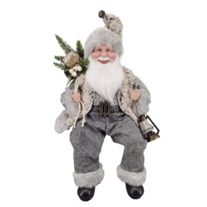 Sitting Grey Pant Santa