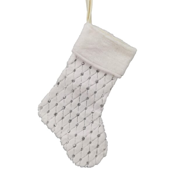 Silver White Stocking