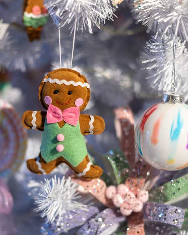Gingerbread Boy - Pink Bow Tie - Image 2