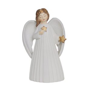Small Cream Angel with Star