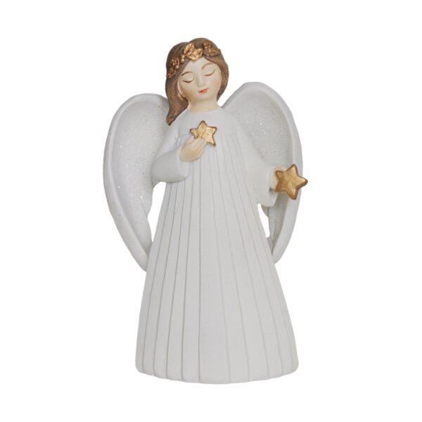 Small Cream Angel with Star