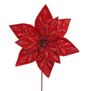 Red Gemstone Poinsettia
