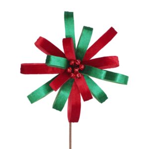 Red & Green Rosette