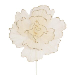Cream Organza Peony