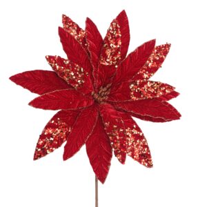 Red Sequined Poinsettia