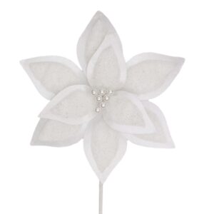 White Fluffy Poinsettia
