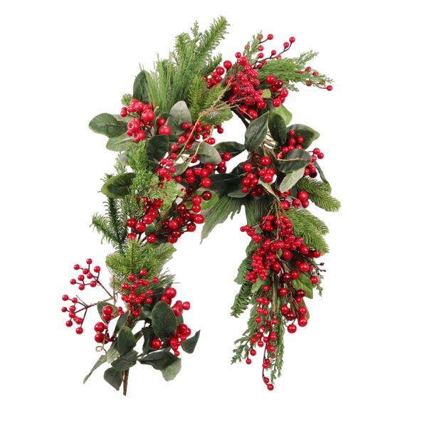 Mixed Berry & Leaf Garland