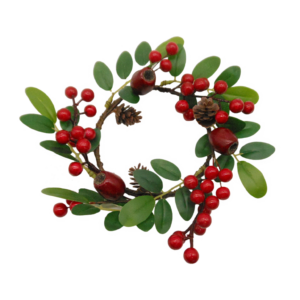 Red Nut & Berry Candlering