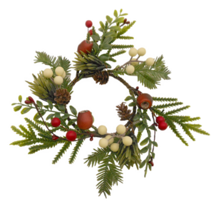 Red & White Berry Candlering