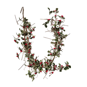 Berry & Holly Leaf Garland